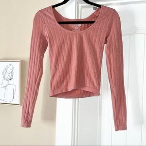 Free People Long Sleeve Pink Top | Size XS